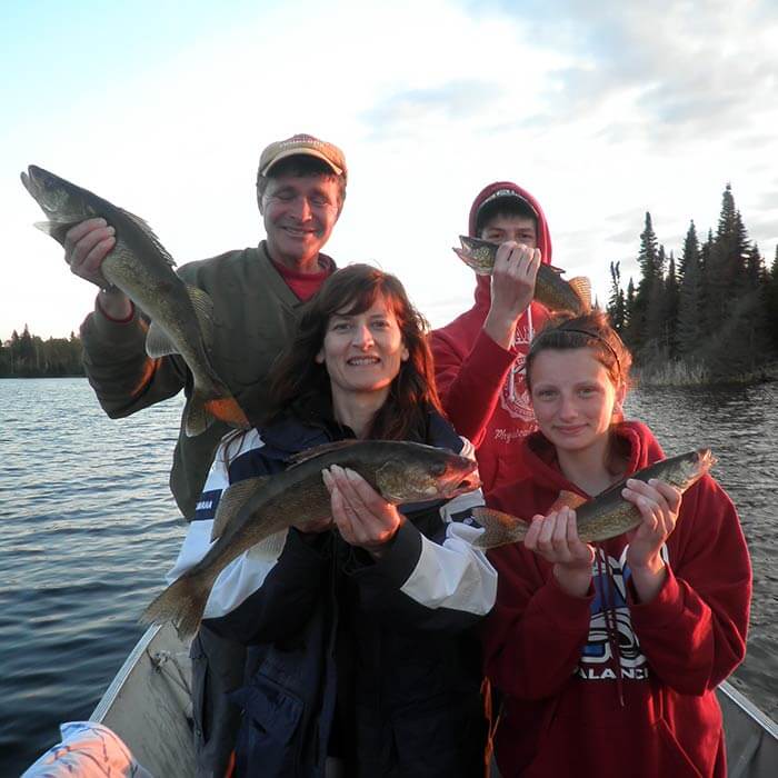 book your fishing trip with 6 or more friends, you’ll have the entire outpost and lake to yourselves